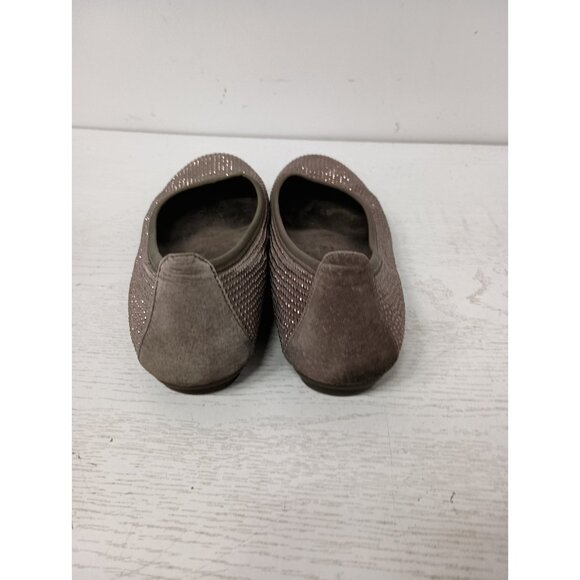 Vionic Ballet Flats Womens Size 8 Brown Sparkly Arch Support Comfort Shoes - Picture 8 of 13